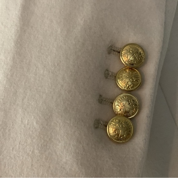 Express Flannel Knit Peak Lapel Double Breasted Blazer - Picture 6 of 7